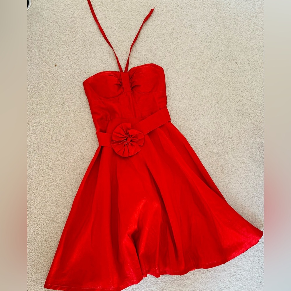 Little Women Strapless Red Dress